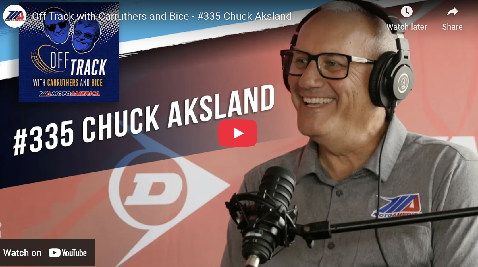 Read more about the article Off Track With Carruthers And Bice Podcast: MotoAmerica COO Chuck Aksland